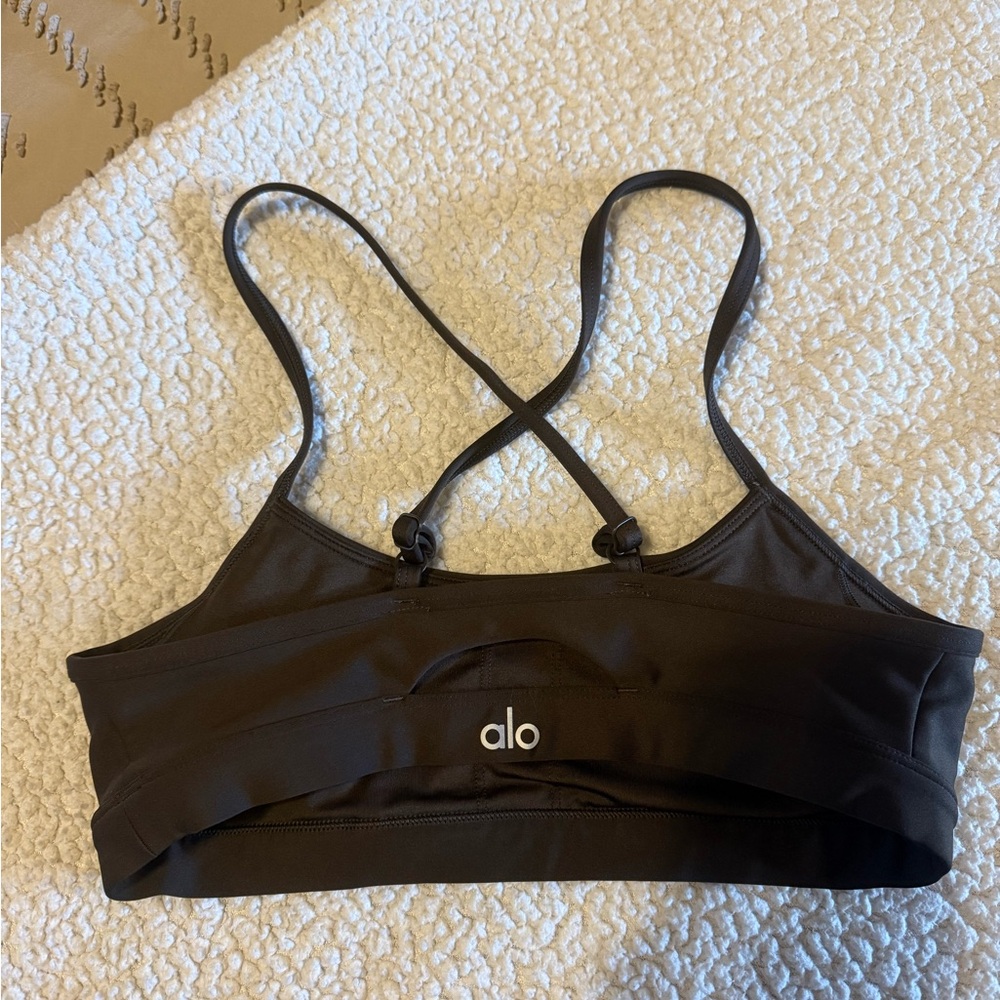 ALO Yoga Women's Dark Brown Sports Bra